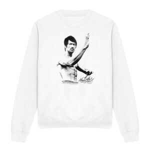 Bruce Lee Unisex Adult Serenity Sweatshirt / White